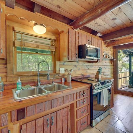 Modern Fairland Log Cabin With Lake Access! מראה חיצוני תמונה