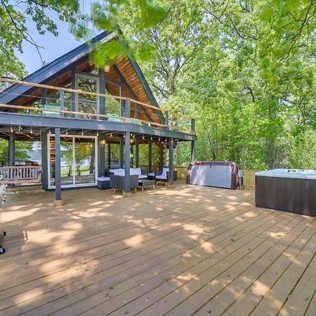 Modern Fairland Log Cabin With Lake Access! מראה חיצוני תמונה