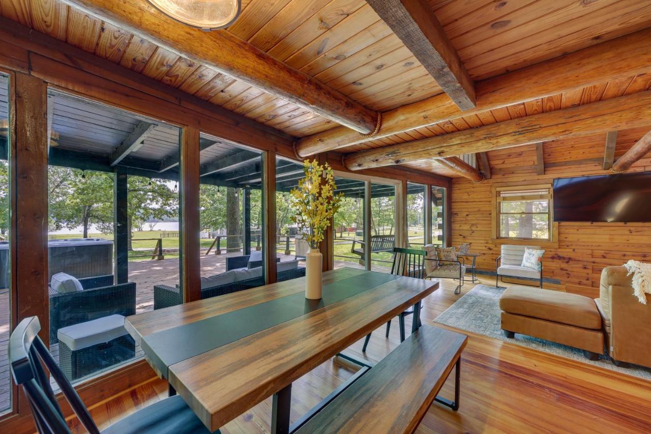 Modern Fairland Log Cabin With Lake Access! מראה חיצוני תמונה