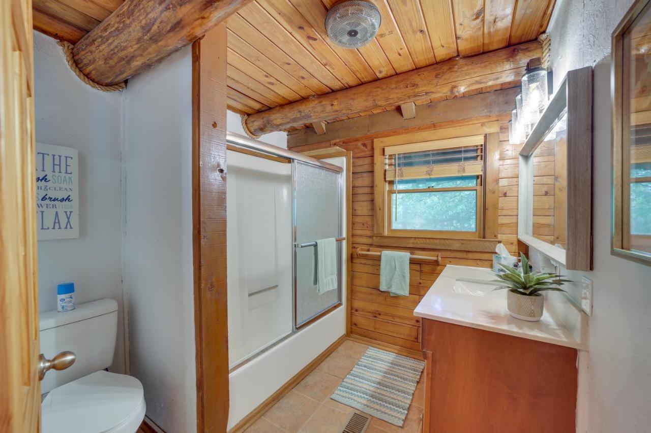 Modern Fairland Log Cabin With Lake Access! מראה חיצוני תמונה