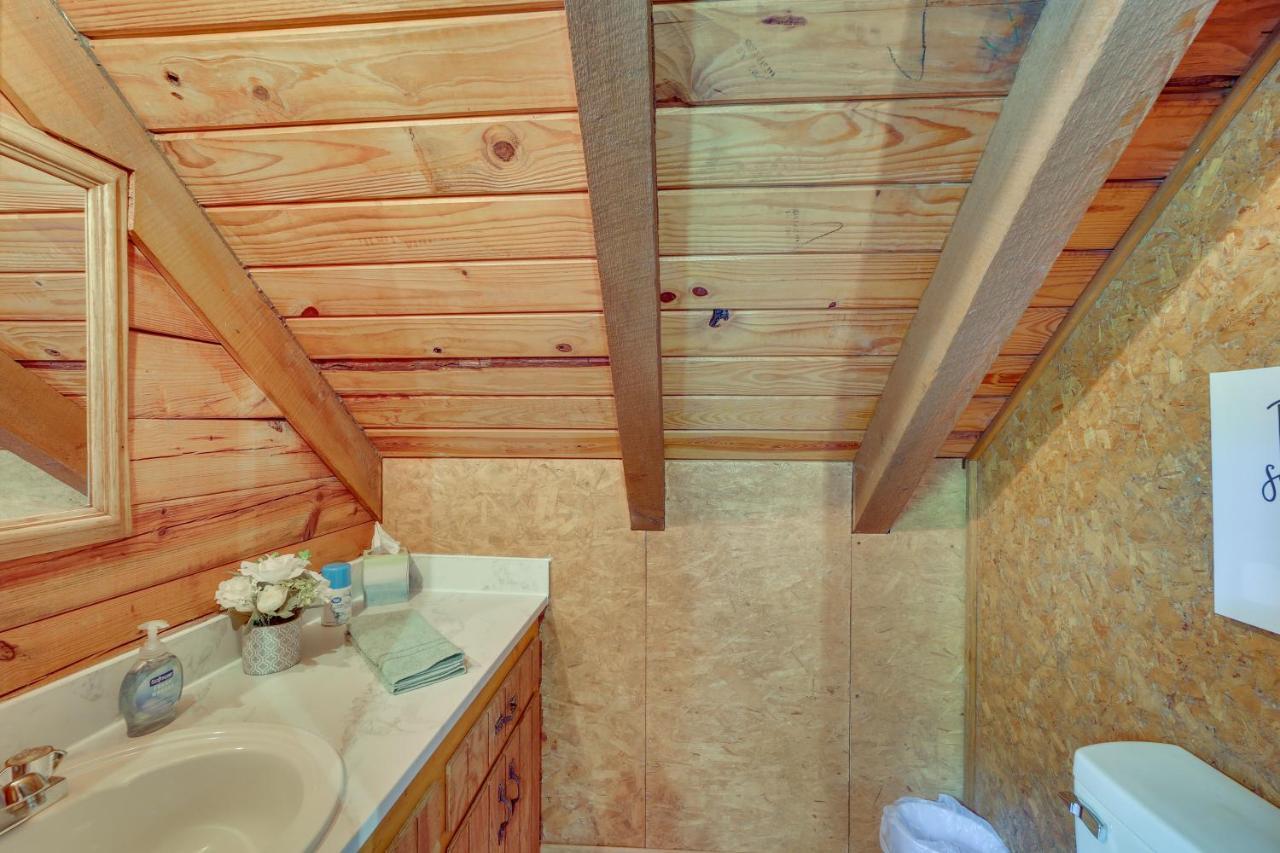 Modern Fairland Log Cabin With Lake Access! מראה חיצוני תמונה