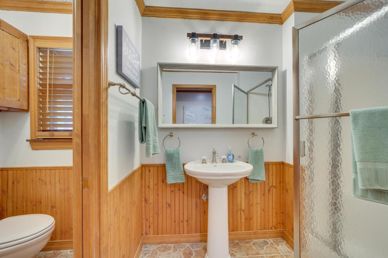 Modern Fairland Log Cabin With Lake Access! מראה חיצוני תמונה