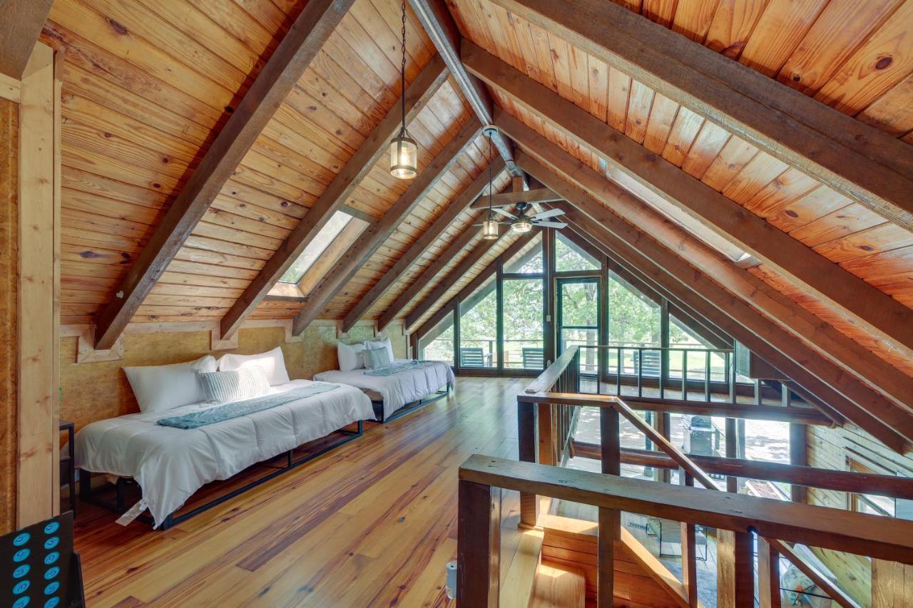 Modern Fairland Log Cabin With Lake Access! מראה חיצוני תמונה